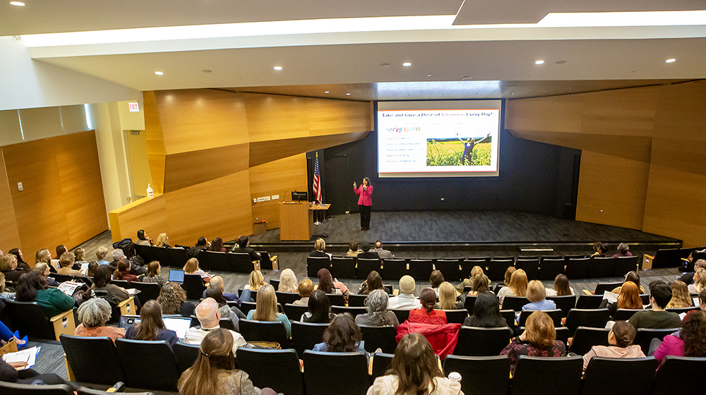 The keynote speaker at the 2024 Palmer Research Symposium